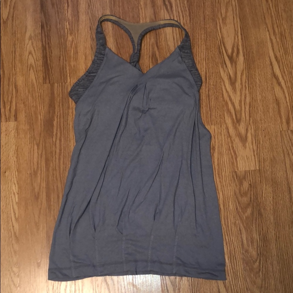 Lululemon Grey Tank with Built in Bra